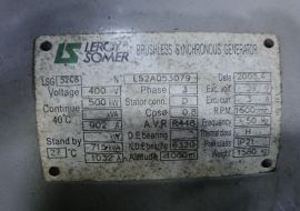 柴油发电机组 劳斯莱斯500KW